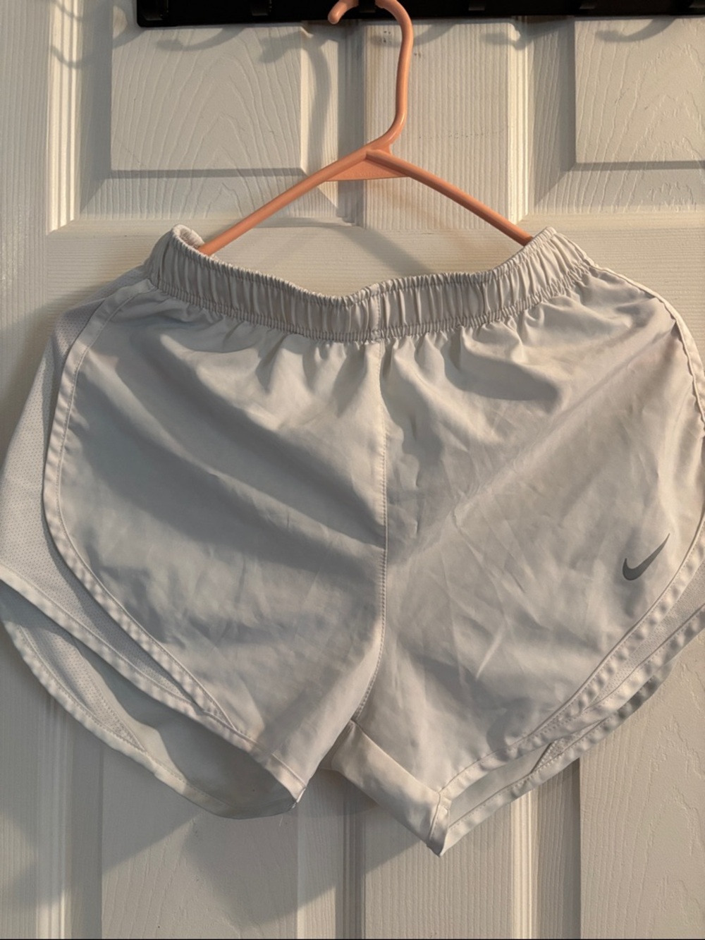 Nike White Athletic Dri-FIT Running Shorts